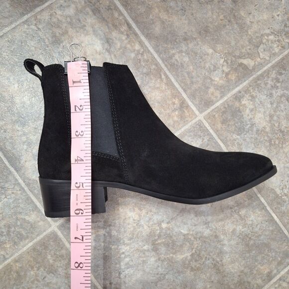 Steve Madden Dover Chelsea Suede Ankle Boots Black Size 7.5  Brand New - Picture 8 of 9